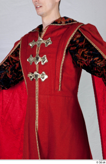  Photos Medieval Knight in cloth suit 3 Medieval clothing Medieval knight red suit upper body 0002.jpg